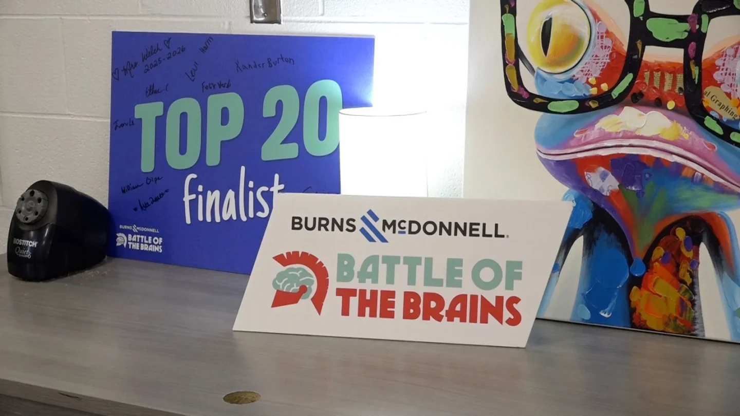 Students from Clinton County Middle School have been named a top 20 finalist out of 710 entries in the 2025–2026 National Burns & McDonnell Battle of the Brains competition.