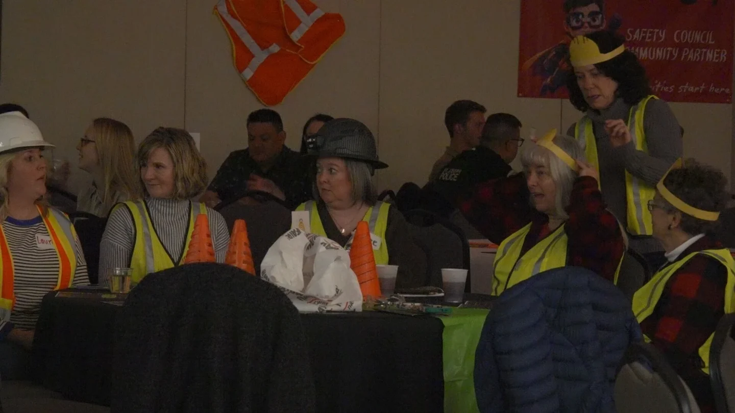 Attendee's participate in Safety Town After Dark. 