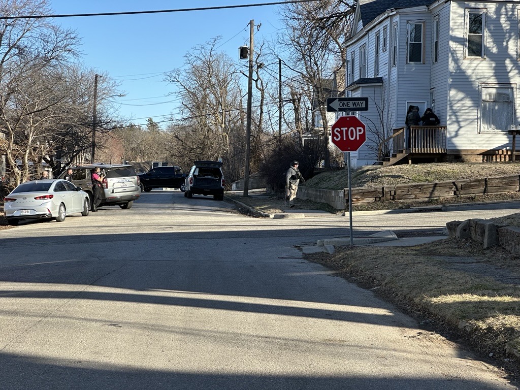 Law enforcement out on on Faraon and 17th Streets.