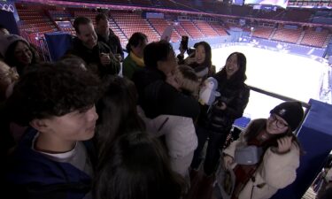 Alysa Liu celebrating with her family