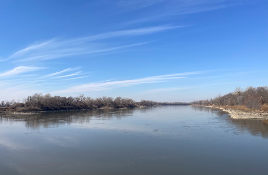 The Missouri River from Riverfront Park in St. Joseph on Thursday, February 12.
