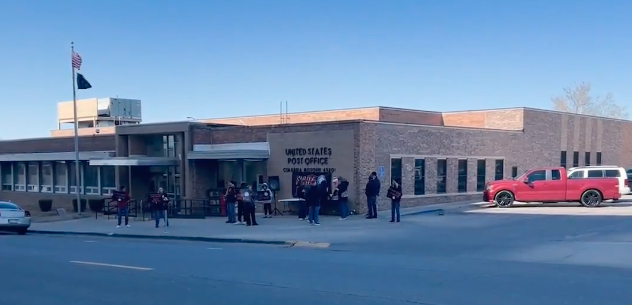 Post Office workers rally for fair contracts.
