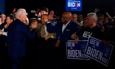 Former President Joe Biden arrives at Saint Joseph on the Brandywine Catholic Church