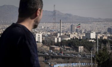 Iranian Foreign Minister Abbas Araghchi speaks during a bilateral meeting between Switzerland and Iran