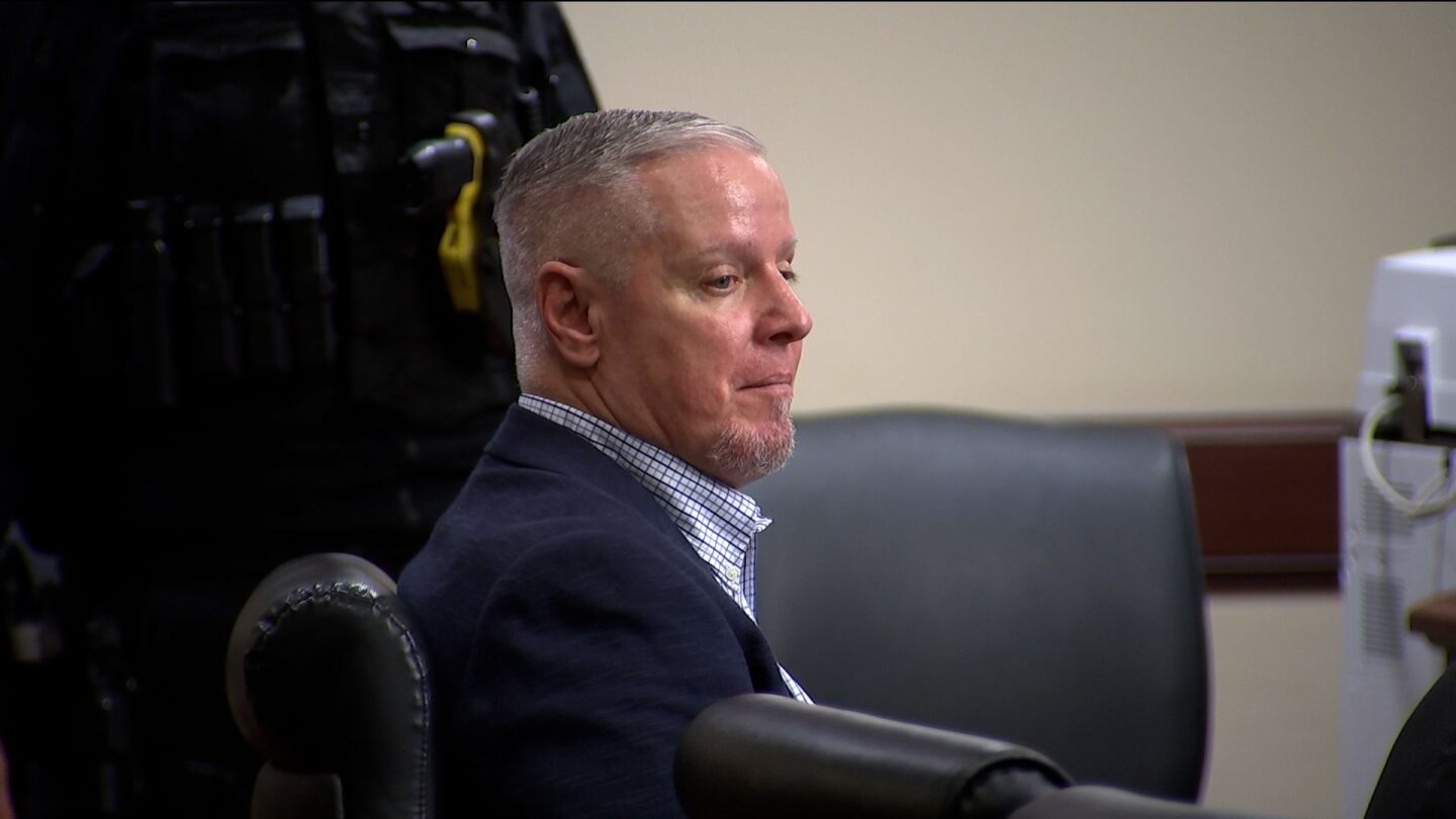 <i>Pool via CNN Newsource</i><br/>Colin Gray appears in court for his trial in Winder