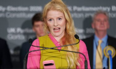 Reform UK party candidate Matt Goodwin looks on after his defeat to Spencer and the Greens.