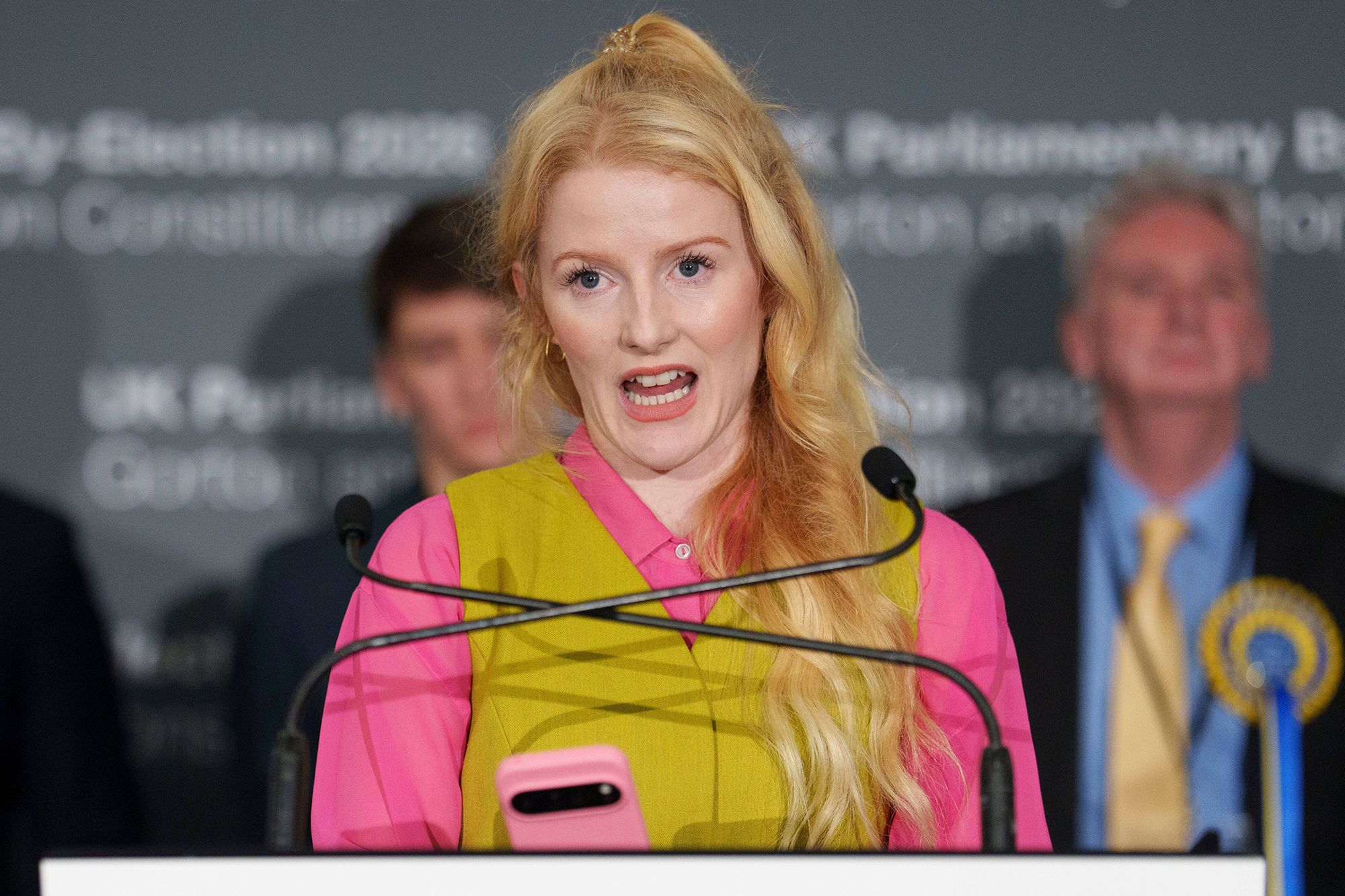 <i>Temilade Adelaja/Reuters via CNN Newsource</i><br/>Reform UK party candidate Matt Goodwin looks on after his defeat to Spencer and the Greens.