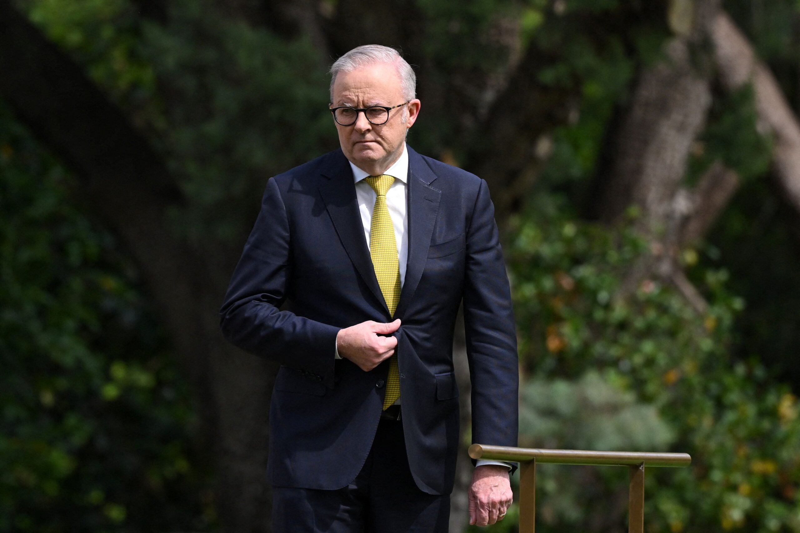<i>Lukas Coch/AAP/vReuters via CNN Newsource</i><br/>Australian Prime Minister Anthony Albanese at Government House in Canberra