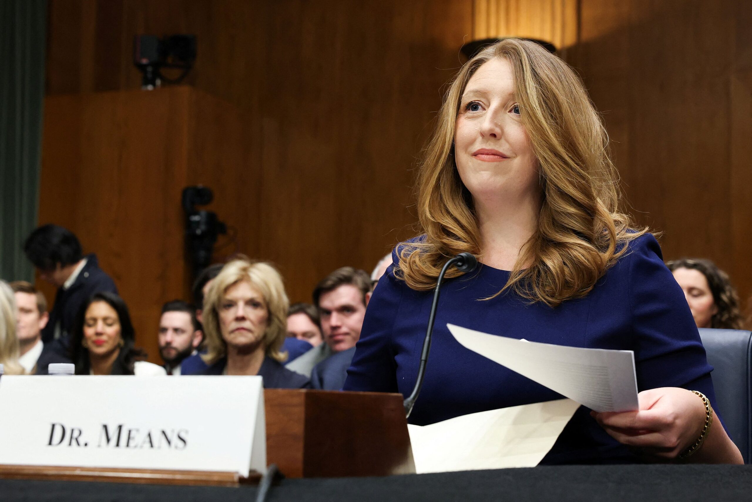 <i>Kylie Cooper/Reuters via CNN Newsource</i><br/>Dr. Casey Means is facing questions from a Senate panel on Wednesday in her bid to become surgeon general of the United States.