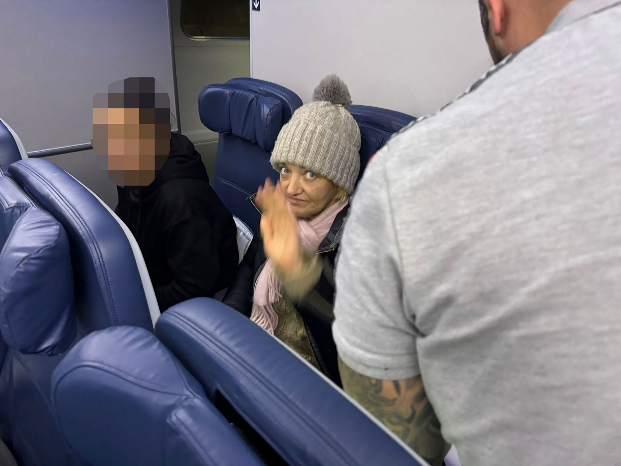 <i>Saskya Vandoorne/CNN via CNN Newsource</i><br/>CNN's Saskya Vandoorne captured an image of Delta stowaway Svetlana Dali as her return flight landed at JFK in December 2024.