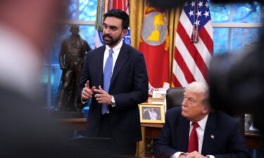 President Donald Trump meets with New York City Mayor-elect Zohran Mamdani (L) in the Oval Office of the White House on November 21