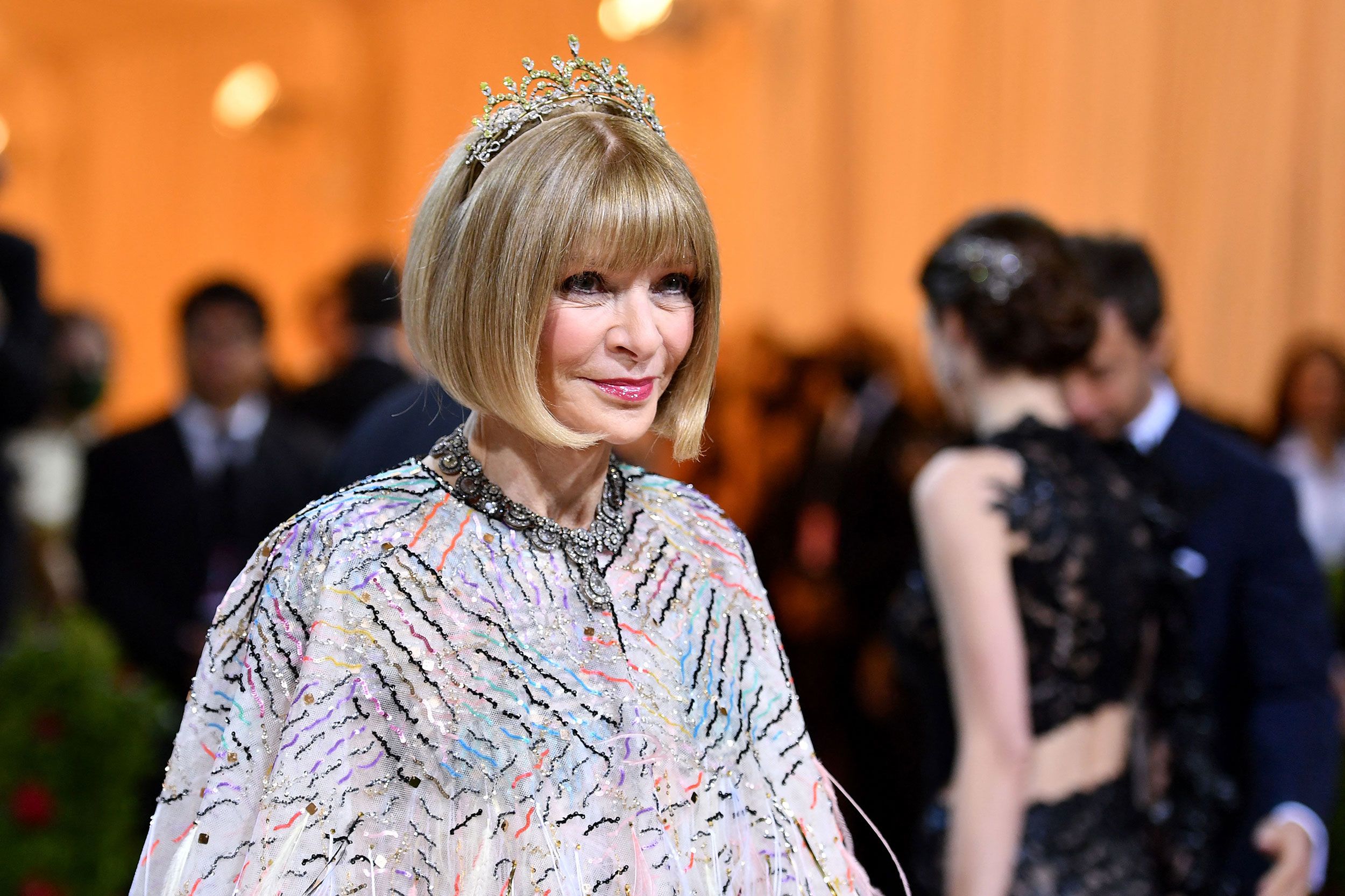 <i>Angela Weiss/AFP/Getty Images via CNN Newsource</i><br/>Anna Wintour arrives at the 2022 Met Gala at the Metropolitan Museum of Art.