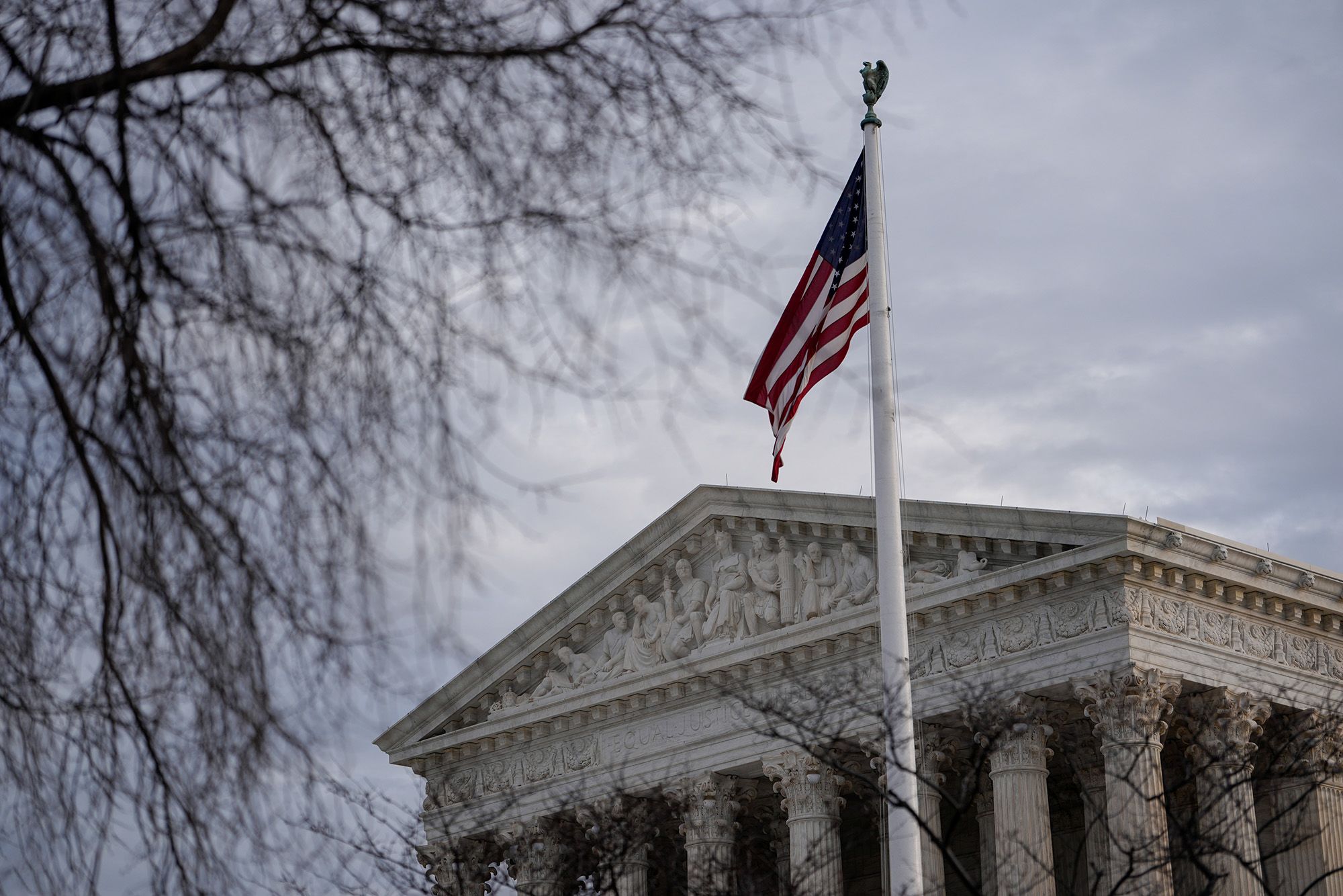 <i>Kent Nishimura/Bloomberg/Getty Images via CNN Newsource</i><br/>Pictured is the US Supreme Court in Washington