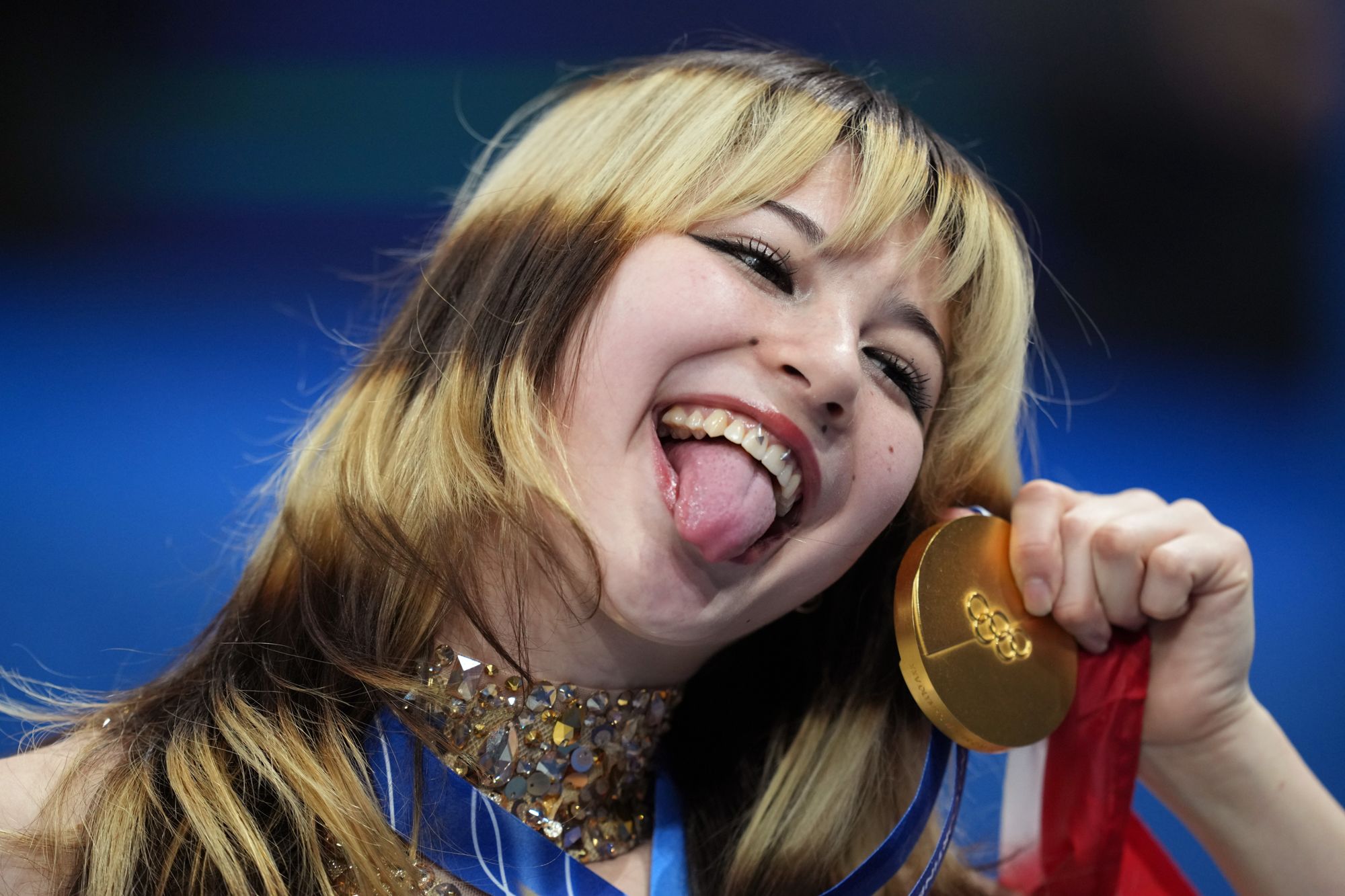 <i>James Lang/Imagn Images/Reuters via CNN Newsource</i><br/>Gold medalist Alysa Liu of the United States