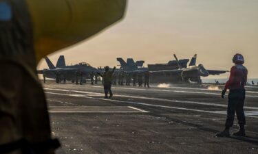 A MQ-4C Triton unmanned aircraft system in flight at Naval Air Station Patuxent River