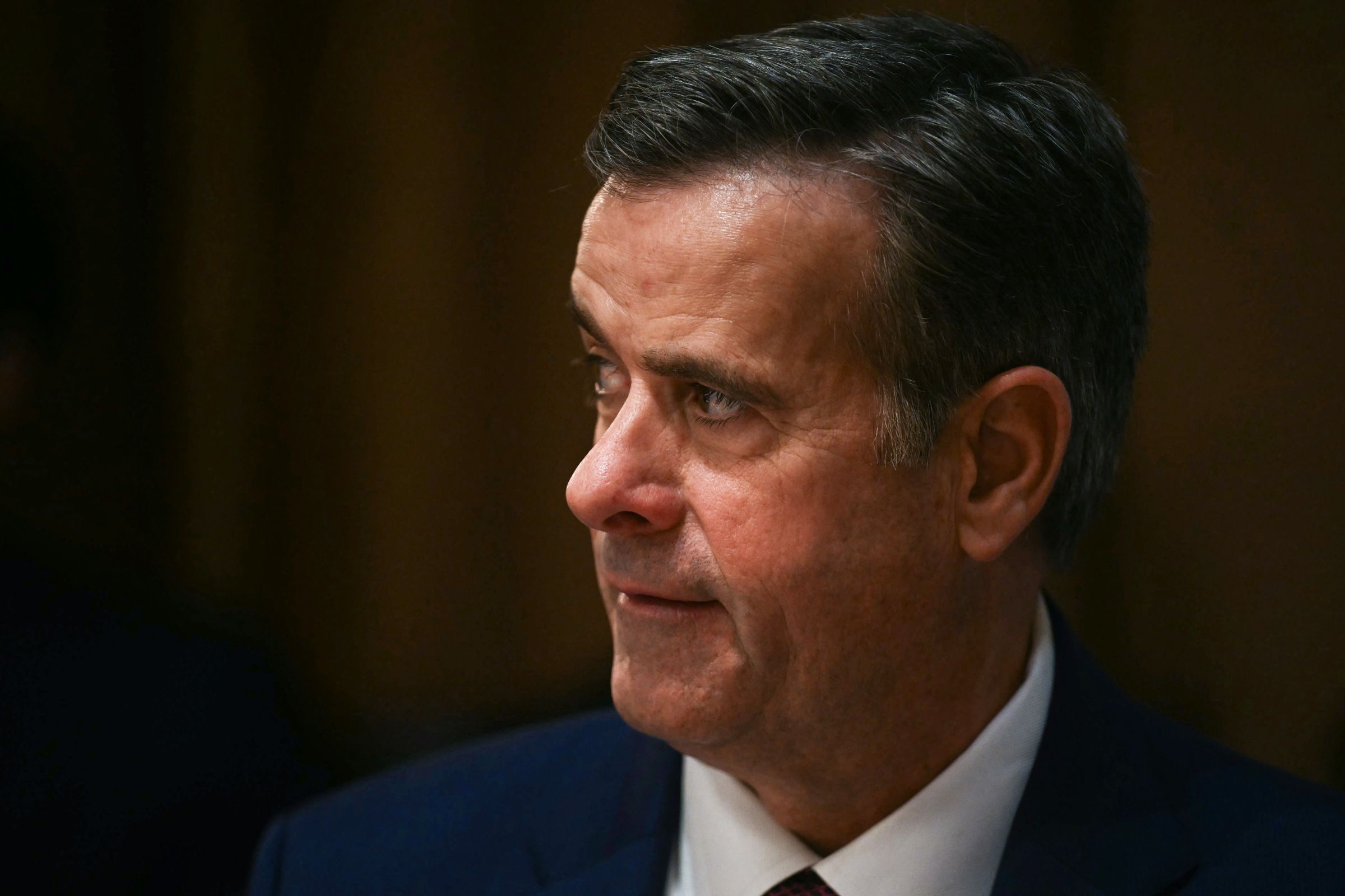 <i>Jim Watson/AFP/Getty Images via CNN Newsource</i><br/>CIA Director John Ratcliffe during a cabinet meeting at the White House in Washington