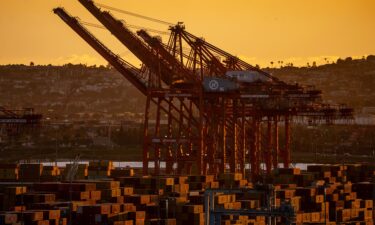 Cranes and shipping containers are pictured at the Port of Long Beach in Long Beach