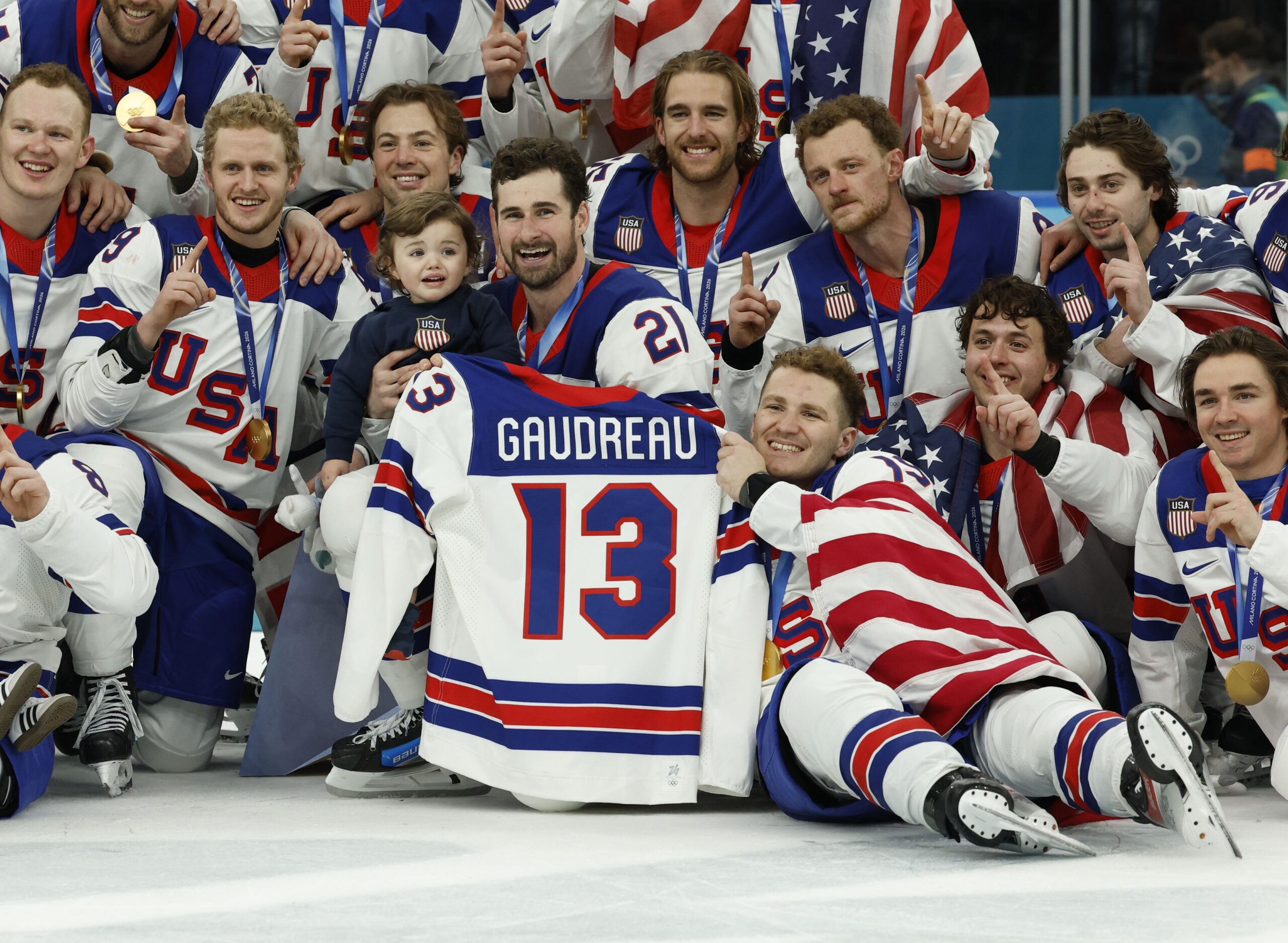 <i>Mike Segar/Reuters via CNN Newsource</i><br/>Macklin Celebrini of Canada shoots at goal as Connor Hellebuyck of United States makes a save.