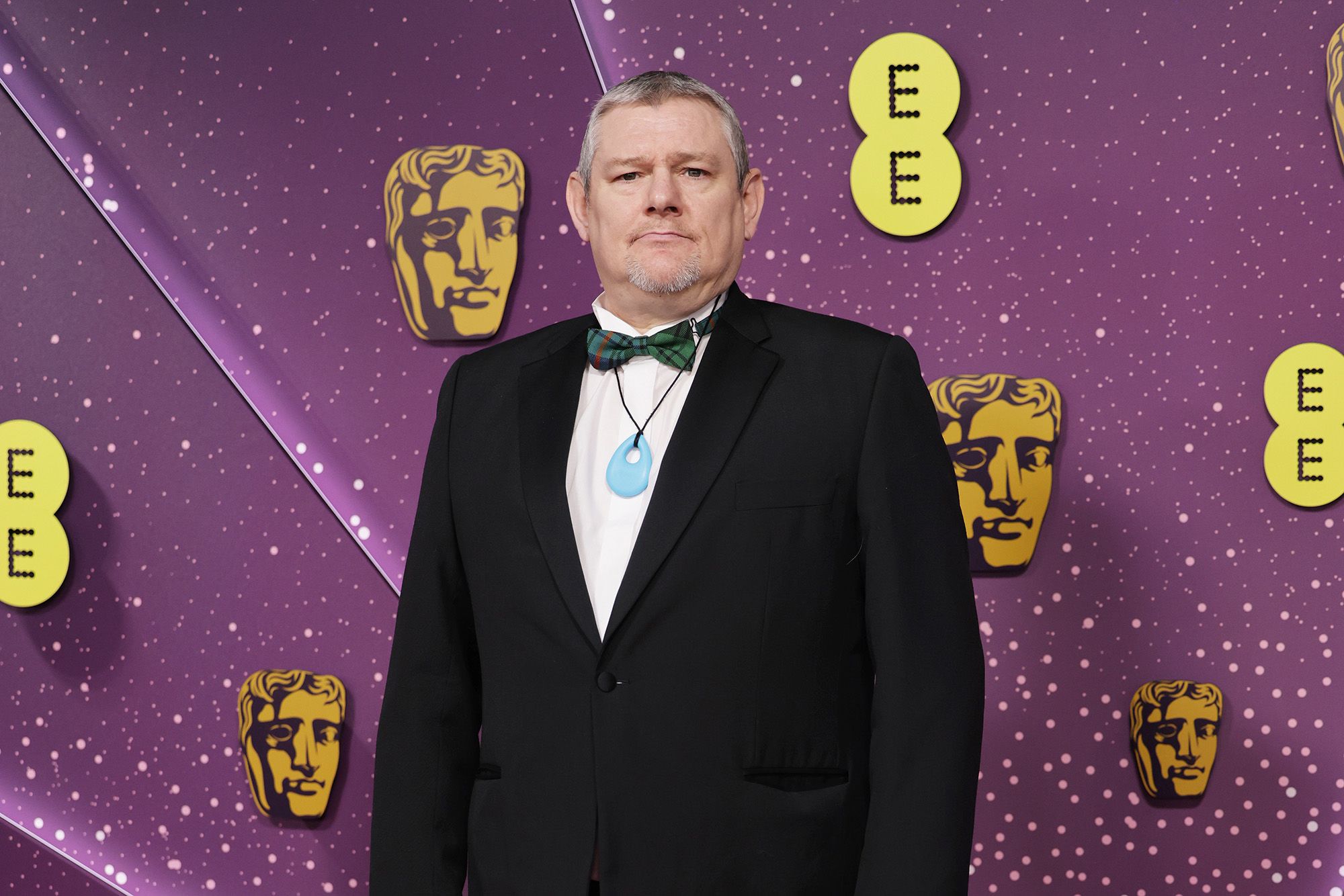 <i>Max Cisotti/Dave Benett/Getty Images via CNN Newsource</i><br/>John Davidson attends the 2026 EE BAFTA Film Awards at The Royal Festival Hall on February 22