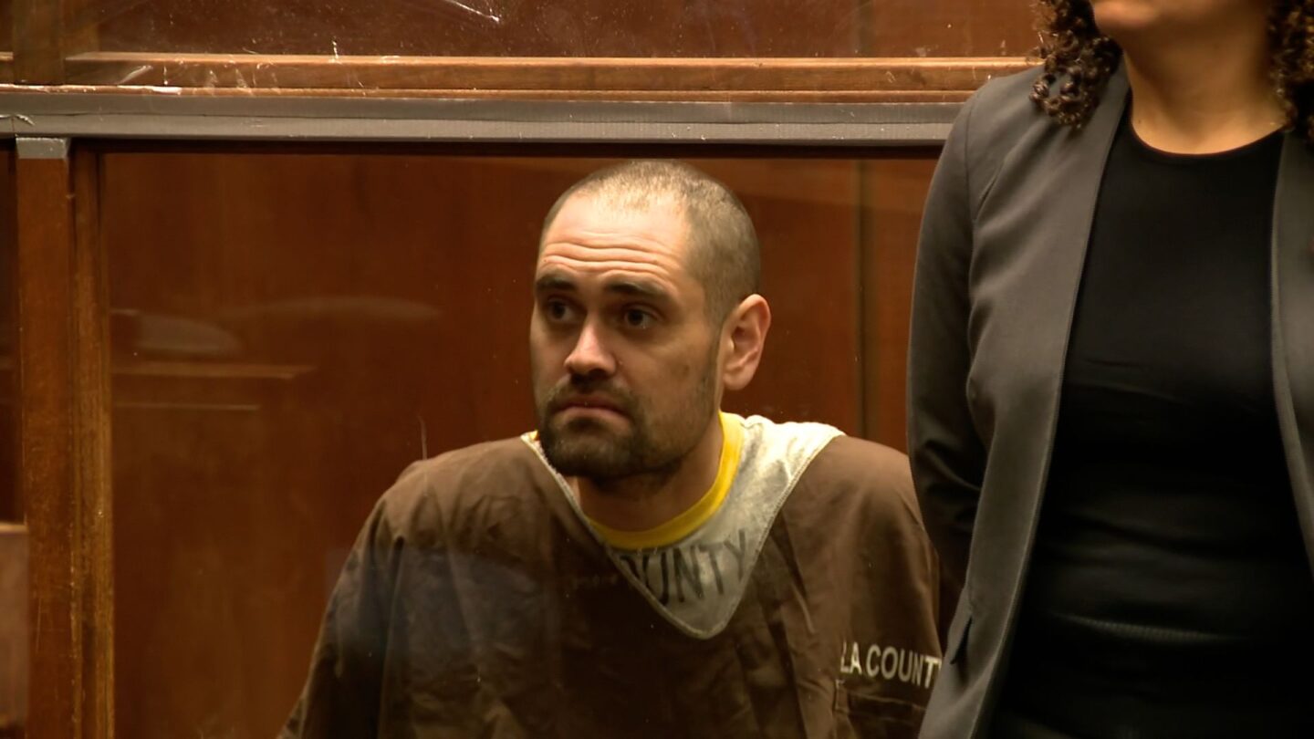 <i>Chris Torres/Pool/Getty Images via CNN Newsource</i><br/>(From left) Deputy District Attorney Habib Bailan and Deputy District Attorney Jonathan Chung at Nick Reiner's arraignment in a Los Angeles courtroom on Monday.
