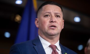 Rep. Tony Gonzales speaks during a press conference at the US Capitol