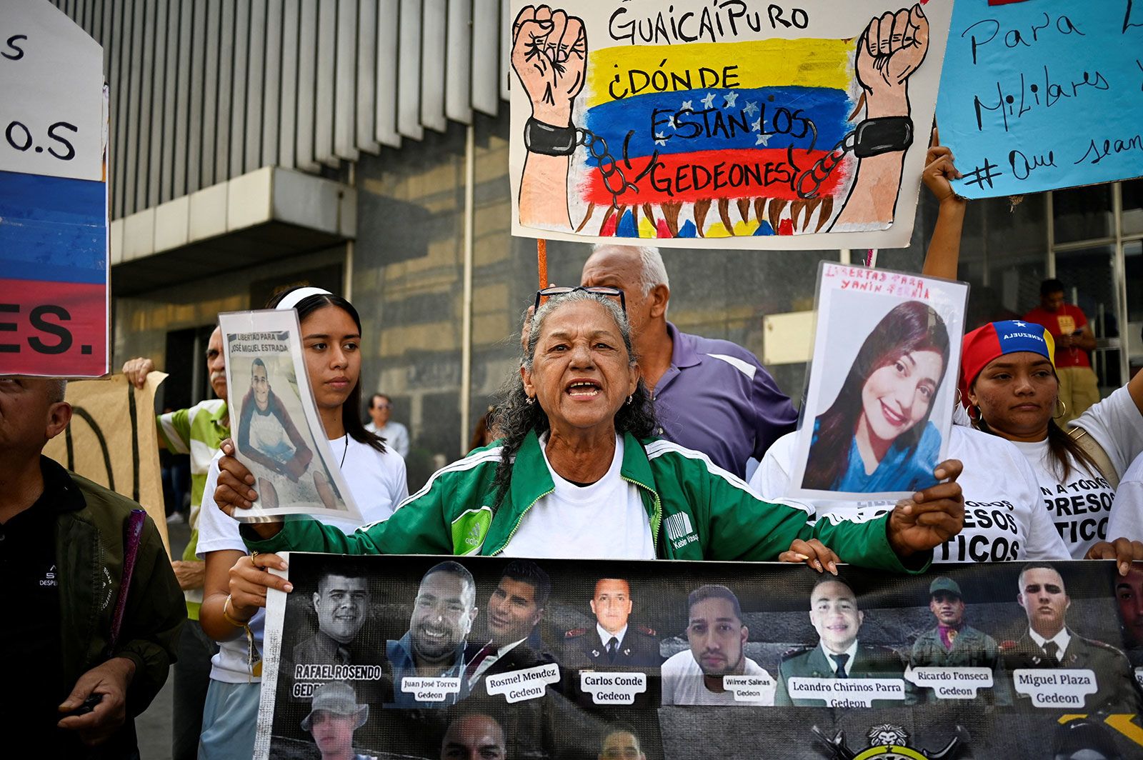 <i>Maxwell Briceno/Reuters via CNN Newsource</i><br/>University students and relatives of detainees marked Youth Day with a march calling for amnesty for political prisoners