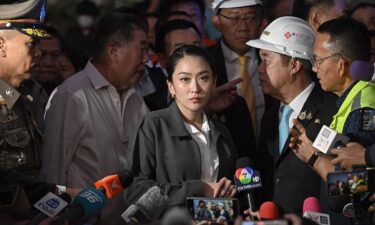 Thailand's then-Prime Minister Paetongtarn Shinawatra in Bangkok on March 28