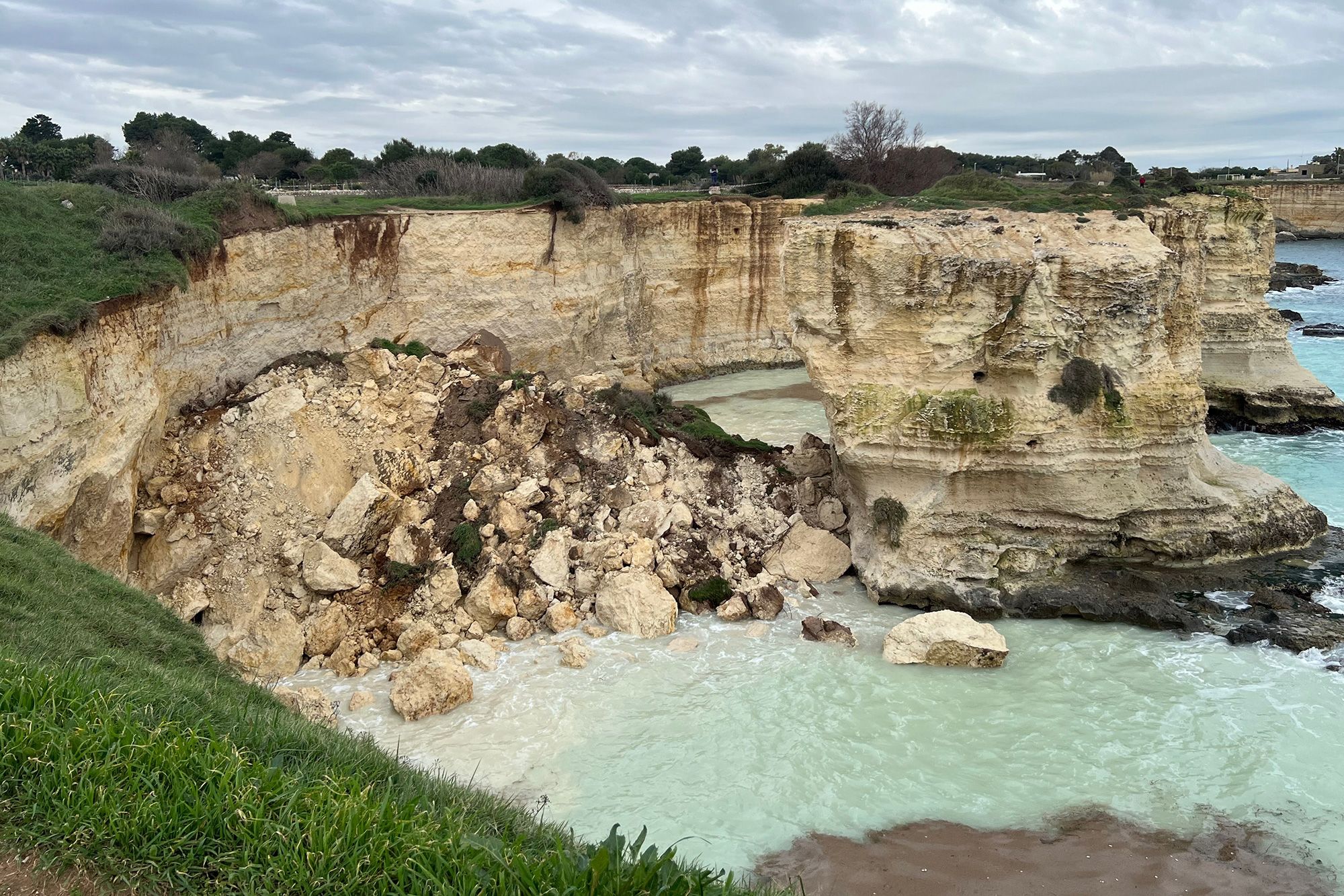 <i>Sara Libetta/iStockphoto/Getty Images via CNN Newsource</i><br/>The stone arch on the coast of Salento has attracted romantically inclined couples for centuries.