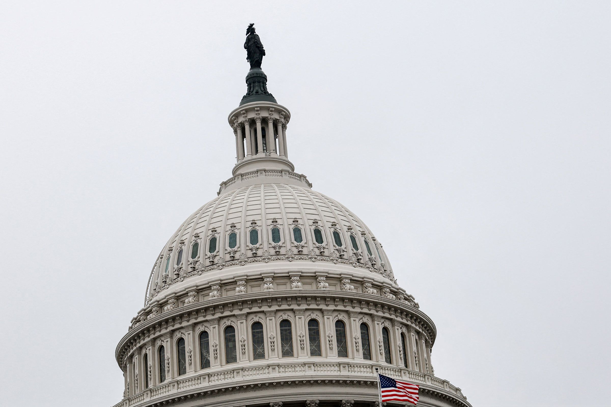 <i>Evelyn Hockstein/Reuters via CNN Newsource</i><br/>The dome of the US Capitol dome on February 17
