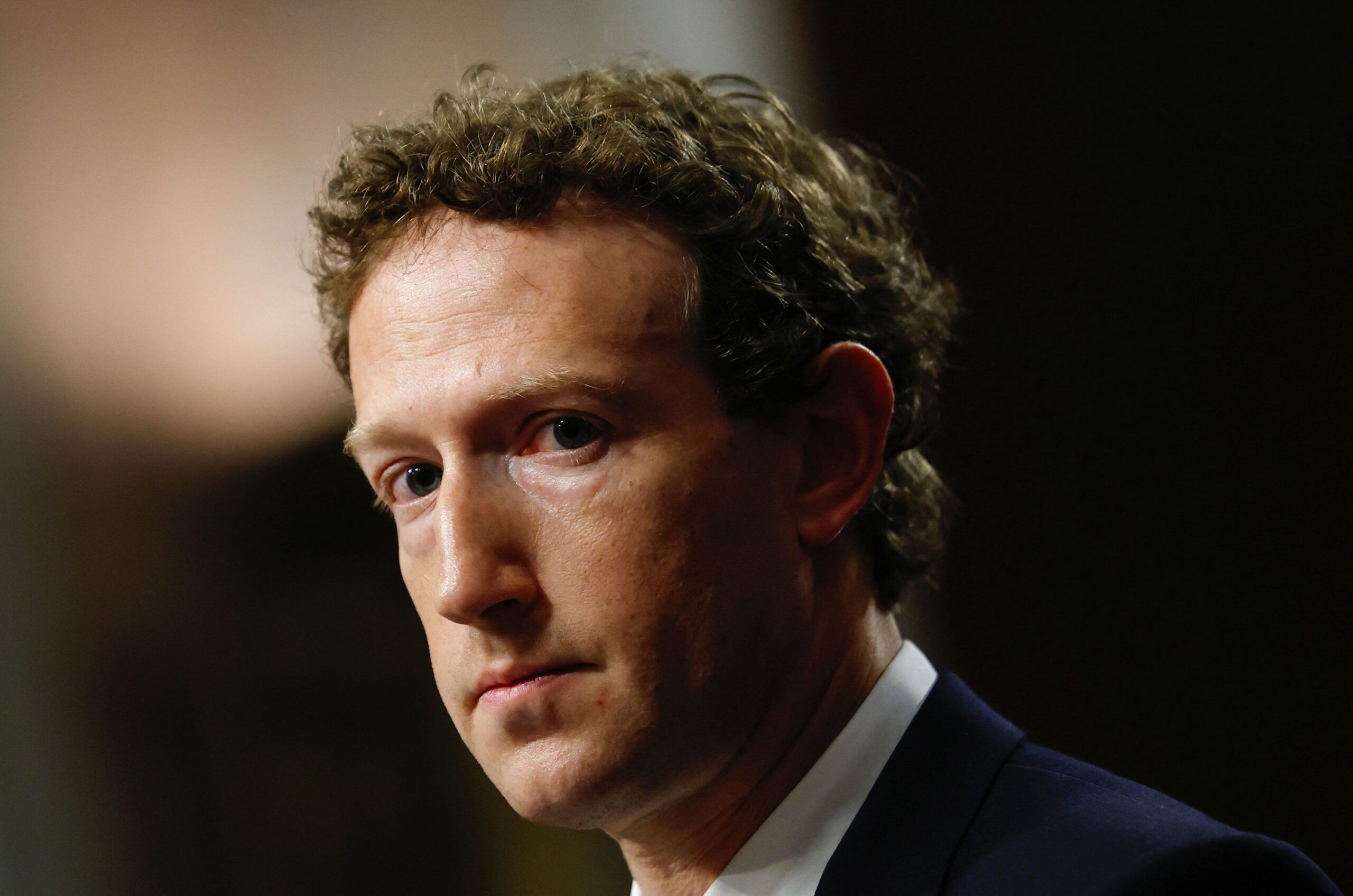 <i>Evelyn Hockstein/Reuters via CNN Newsource</i><br/>Meta's CEO Mark Zuckerberg attends a senate committee hearing on online child sexual exploitation at the U.S. Capitol on January 31
