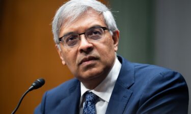 NIH Director Jay Bhattacharya testifies during a Senate Health
