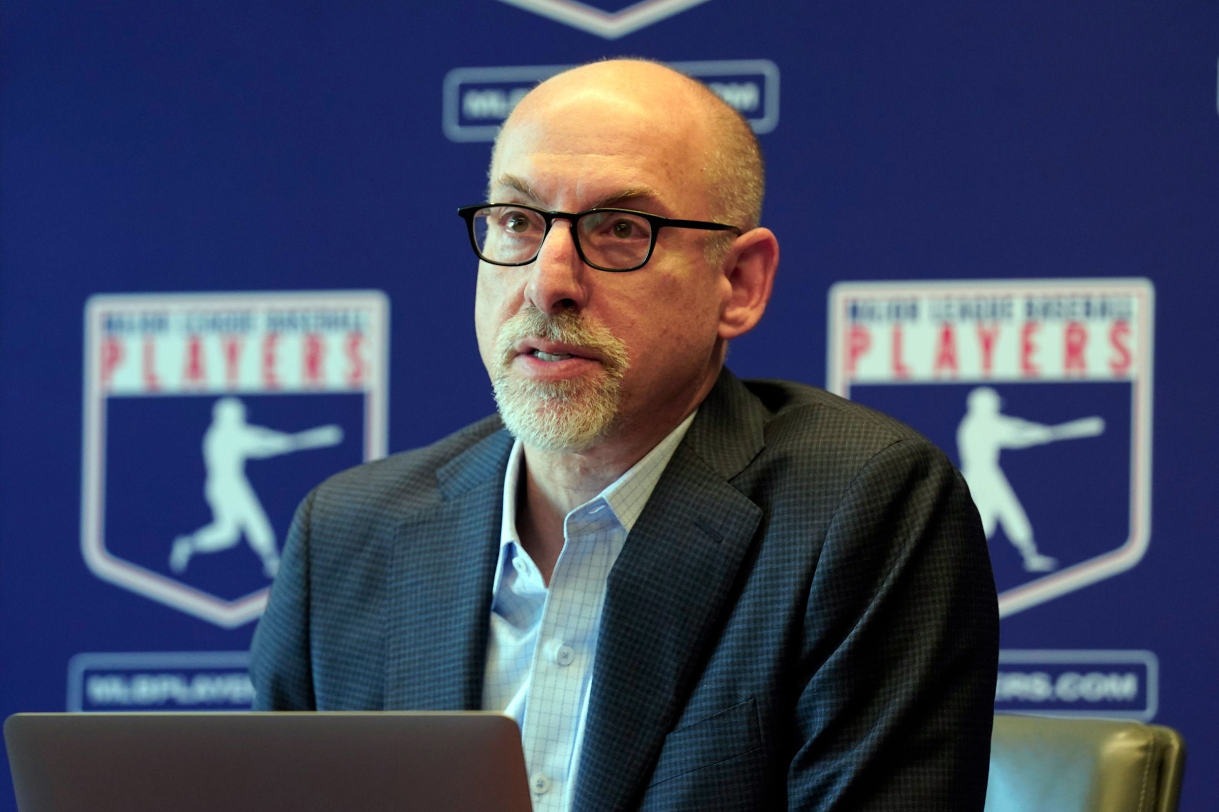 <i>Richard Drew/AP/File via CNN Newsource</i><br/>Bruce Meyer was named the interim Major League Baseball Players Association (MLBPA) executive director on Wednesday following Tony Clark's resignation.