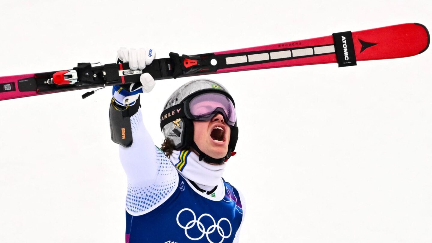 Lucas Pinheiro Braathen claimed gold in the men's giant slalom