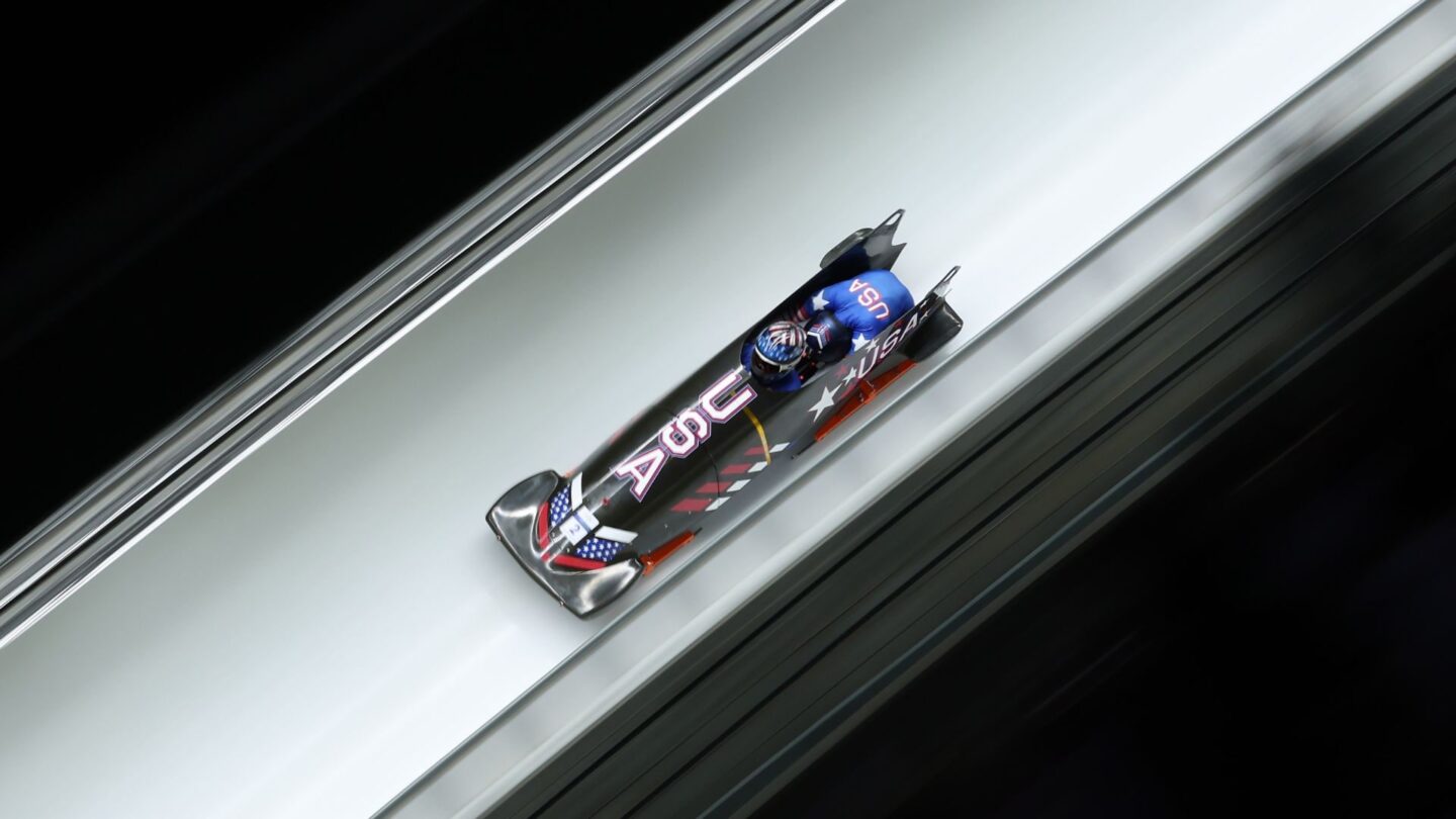 <i>NBC Olympics</i><br/>Kaillie Humphries and Jasmine Jones on track