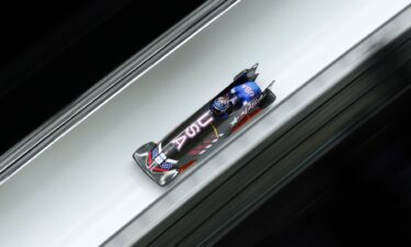 Kaillie Humphries and Jasmine Jones on track