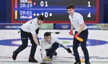 USA curlers come down the ice