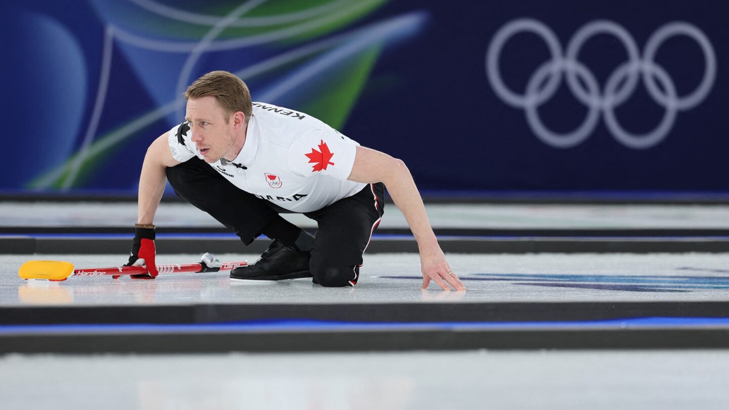 Canadian curler watches play