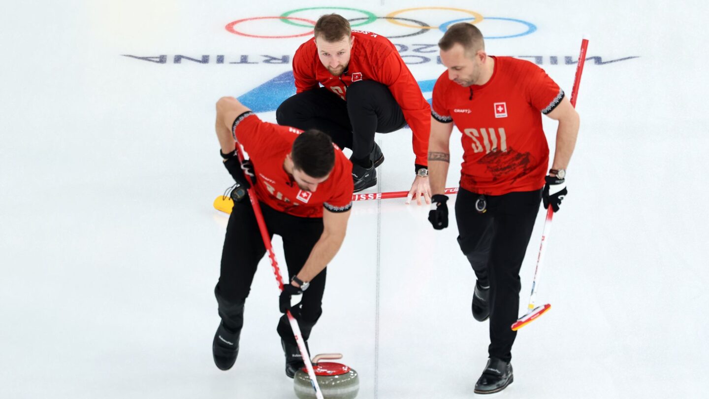 Switzerland sweepers come down the ice
