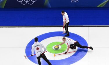 Canada curlers come down the ice