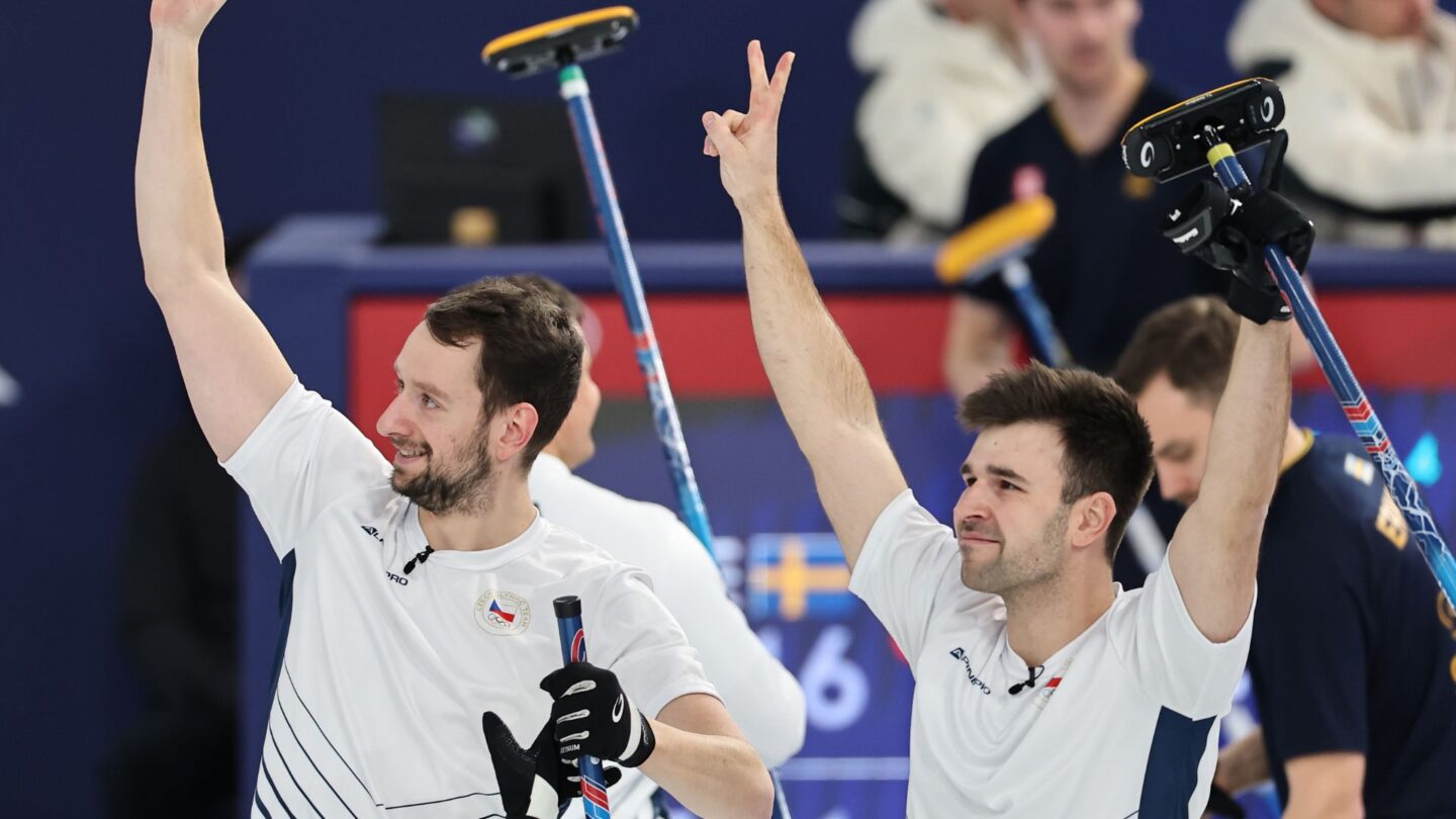 <i>NBC Olympics</i><br/>Czechia curlers wave to crowd