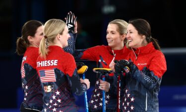 U.S. women's curling team celebrates win