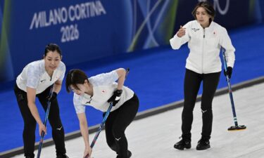 Japan curlers come down the ice