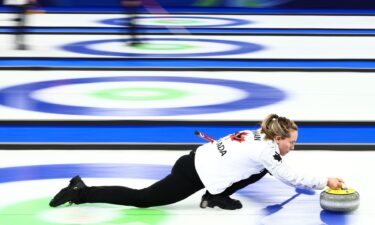 Canada women's curling in action.