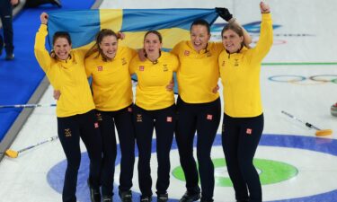 Sweden curlers celebrate win