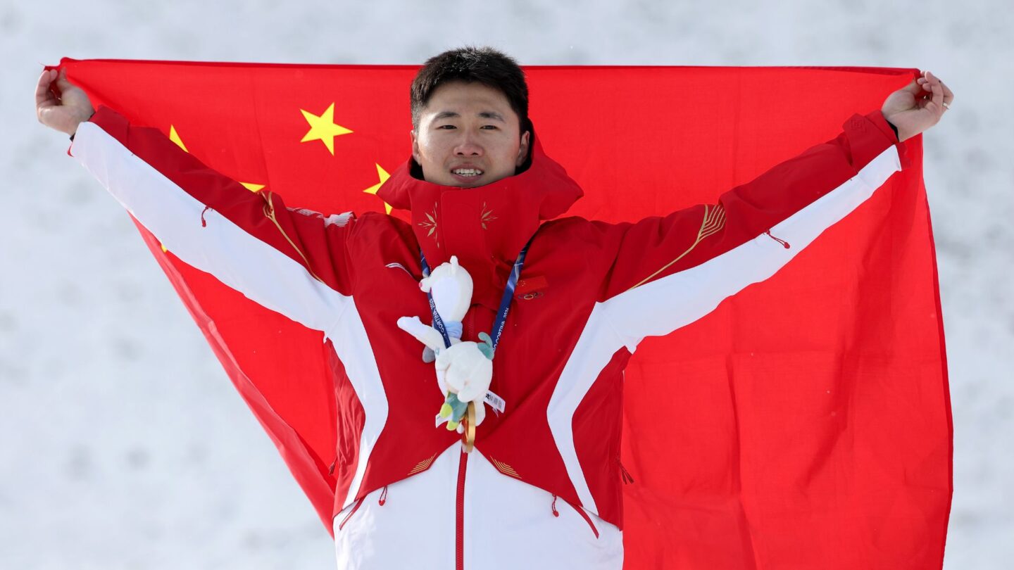 <i>NBC Olympics</i><br/>men's aerials podium
