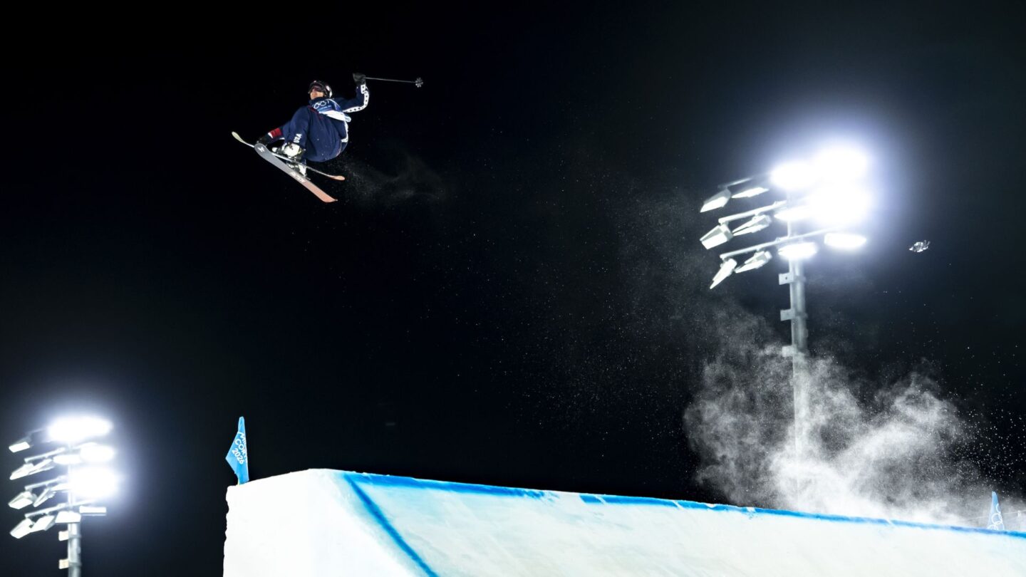 Mac Forehand competes in big air