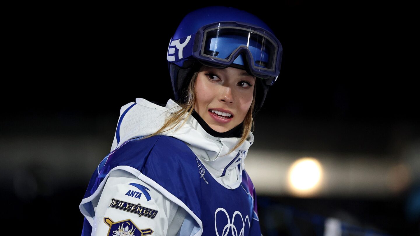 Eileen Gu competes in big air qualifying
