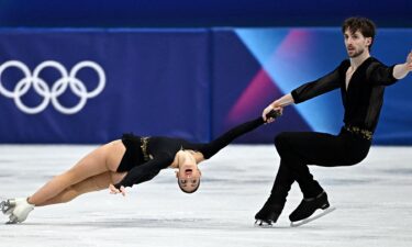 Sara Conti and Niccolo Macii in their short program.