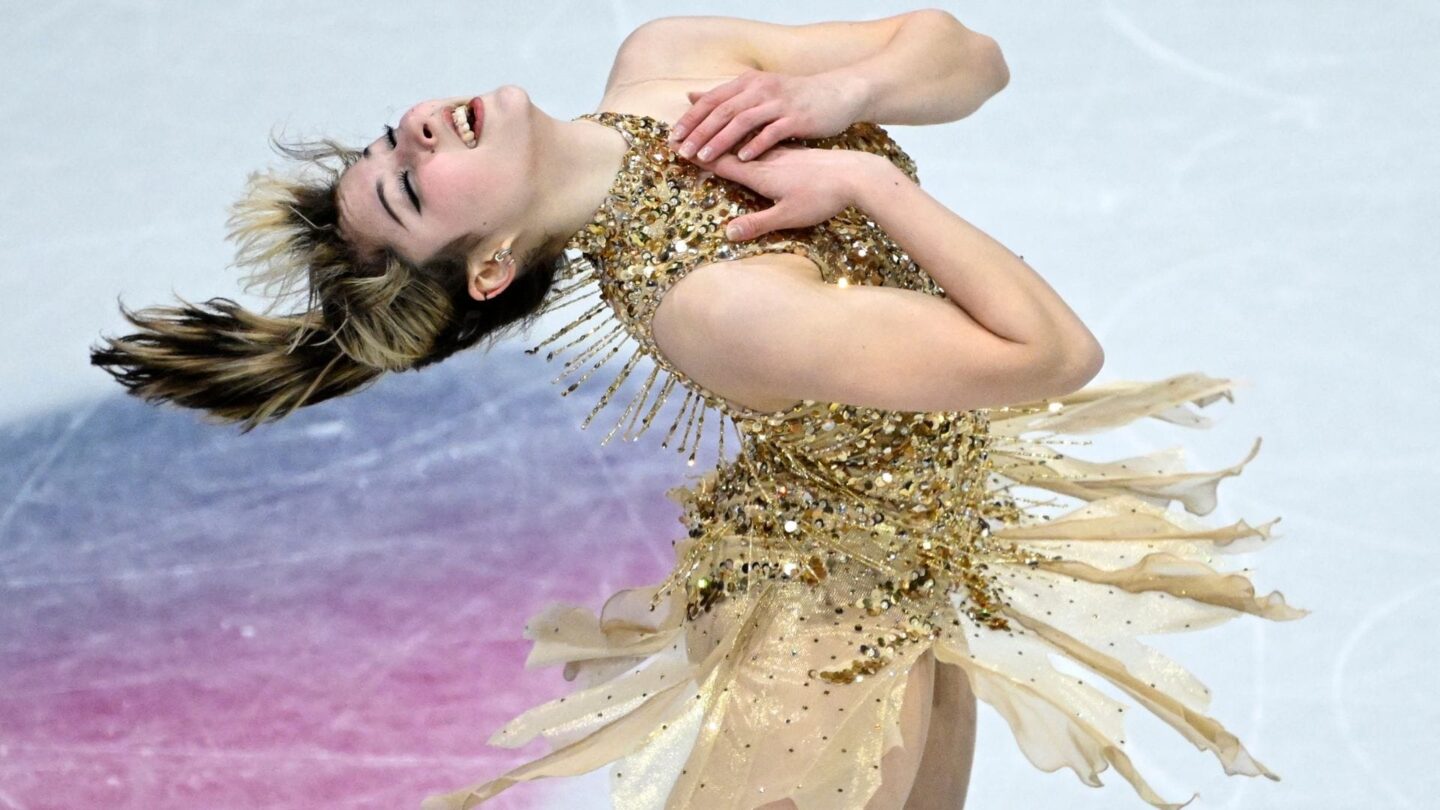 <i>NBC Olympics</i><br/>Alysa Liu performs in the figure skating free skate