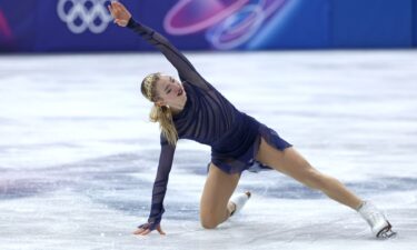 Amber Glenn in her free skate.
